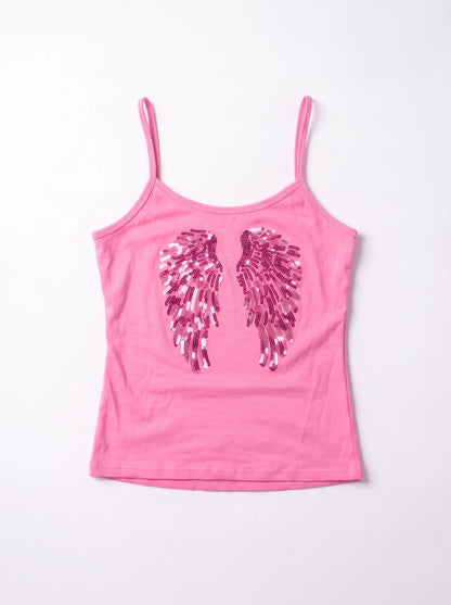 Angel Wings Sequin Cami