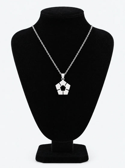 Blue Lock Pendant Necklace