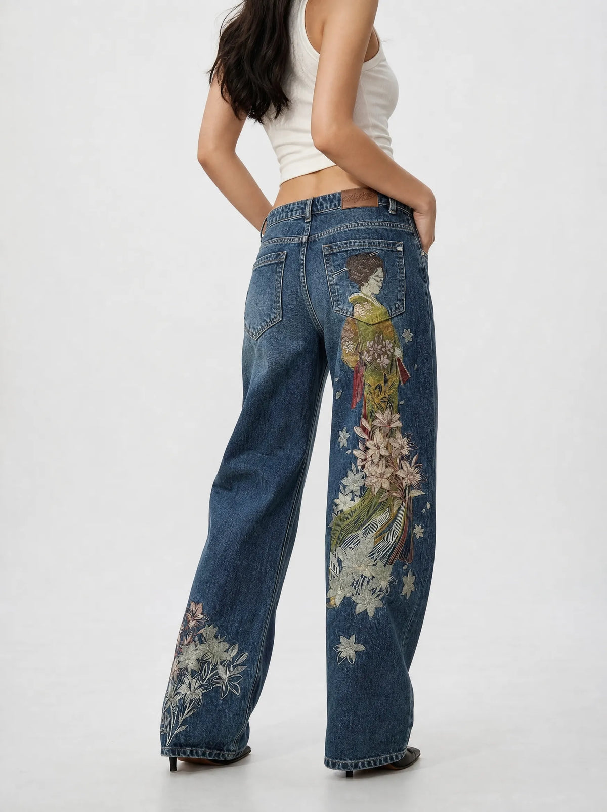 Japanese Woman Geisha Jeans