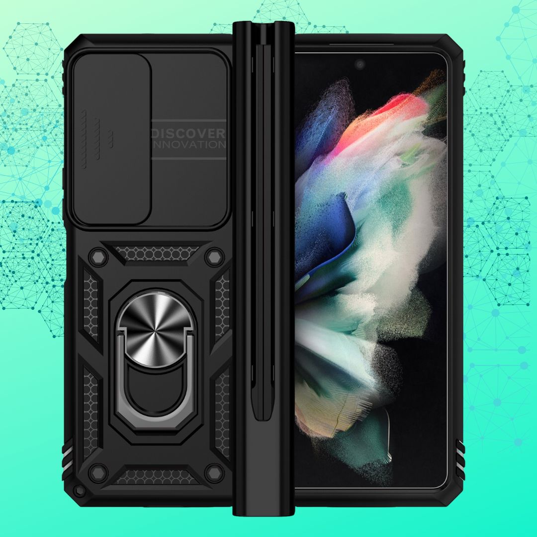 Hinge Case with Pen Samsung Galaxy Z Fold 4-Luxandluxy