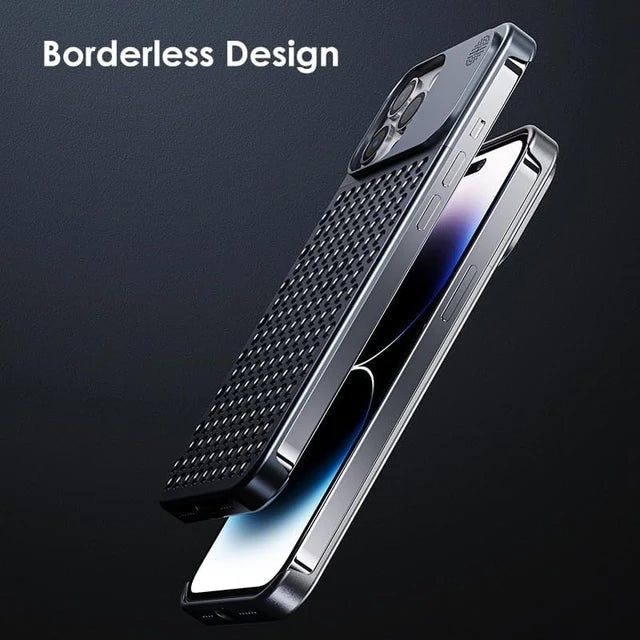 Hollow Aluminum Metal iPhone Case-Luxandluxy