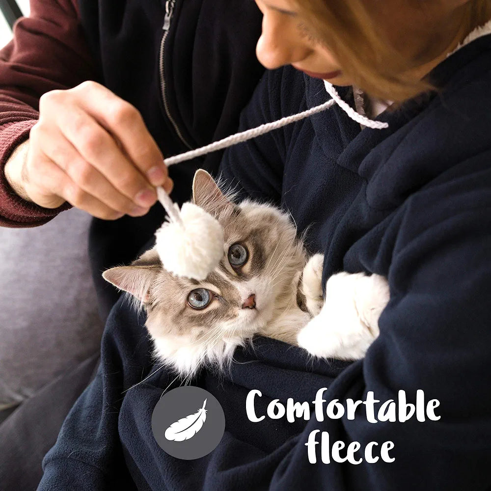 Hoodie with Cat Pouch-Luxandluxy