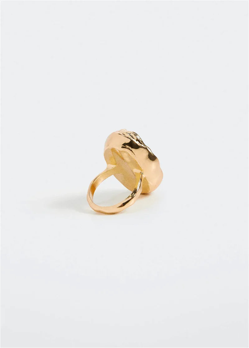 Irregular Pearl Shaped Ring-Luxandluxy