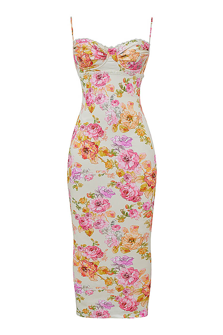 Josefina Ivory Floral Maxi Dress (PRE-ORDER)-Luxandluxy