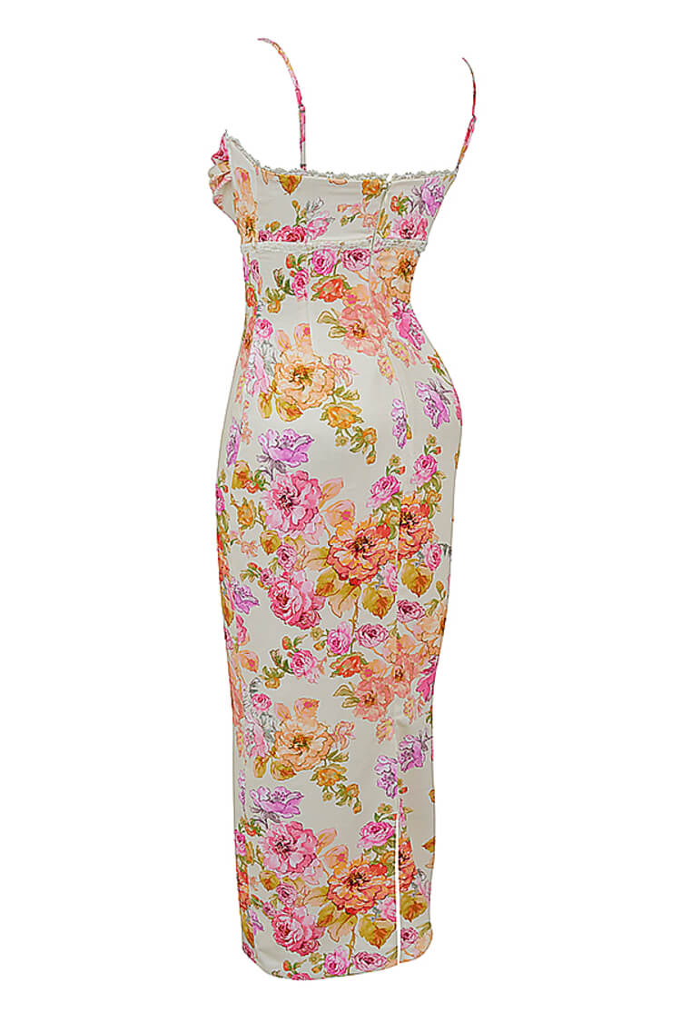 Josefina Ivory Floral Maxi Dress (PRE-ORDER)-Luxandluxy