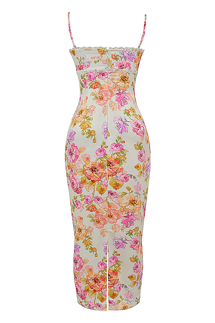 Josefina Ivory Floral Maxi Dress (PRE-ORDER)-Luxandluxy