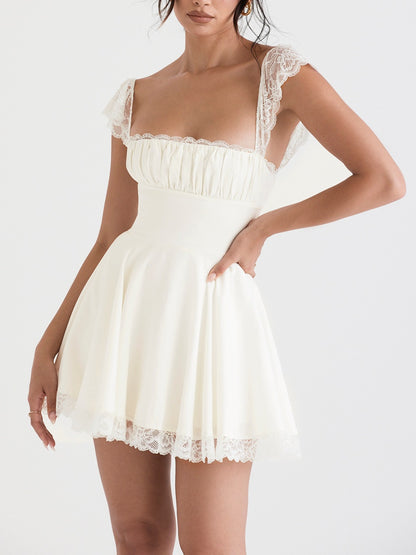 Kaia Ivory A-Line Mini Dress