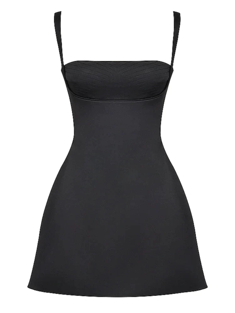 Kara Quartz Cocktail Minidress-Luxandluxy