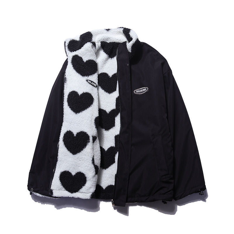 Kawaii Heart Double Sided Jacket-Luxandluxy