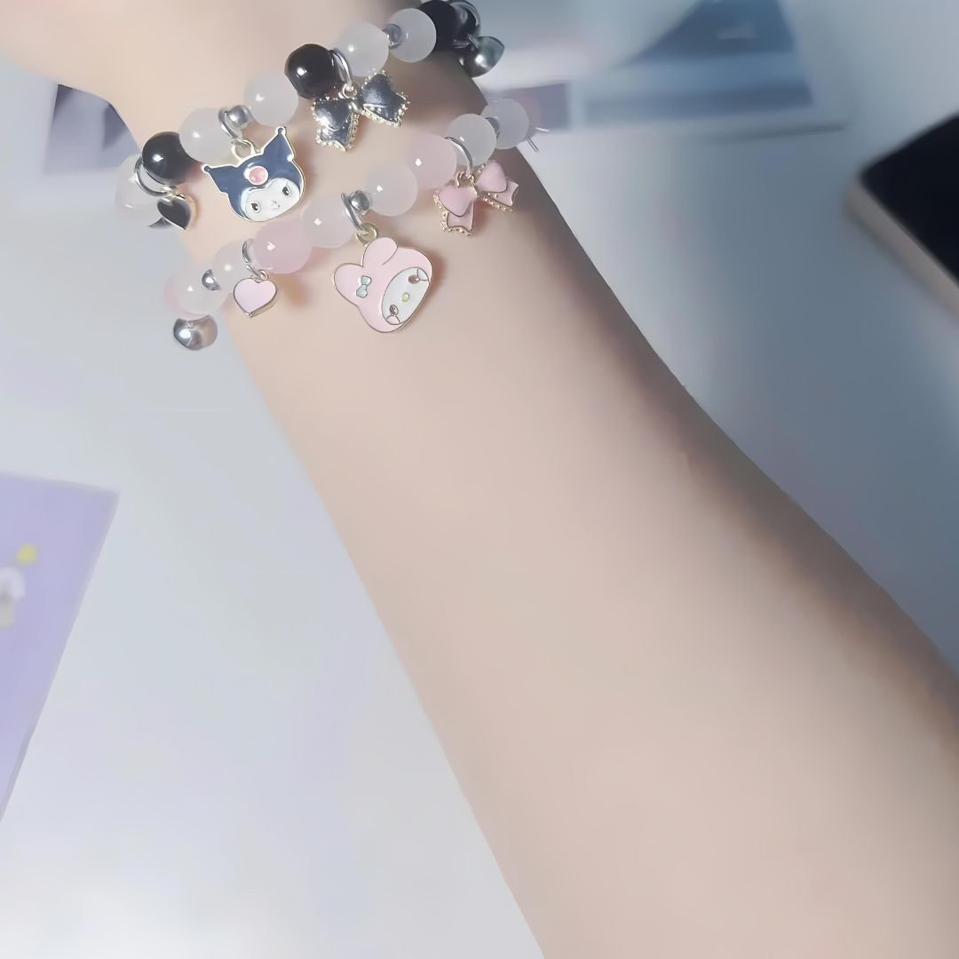 Kuromi & My Melody Magnetic BFF Bracelets-Luxandluxy