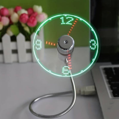 LED Clock Fan-Luxandluxy