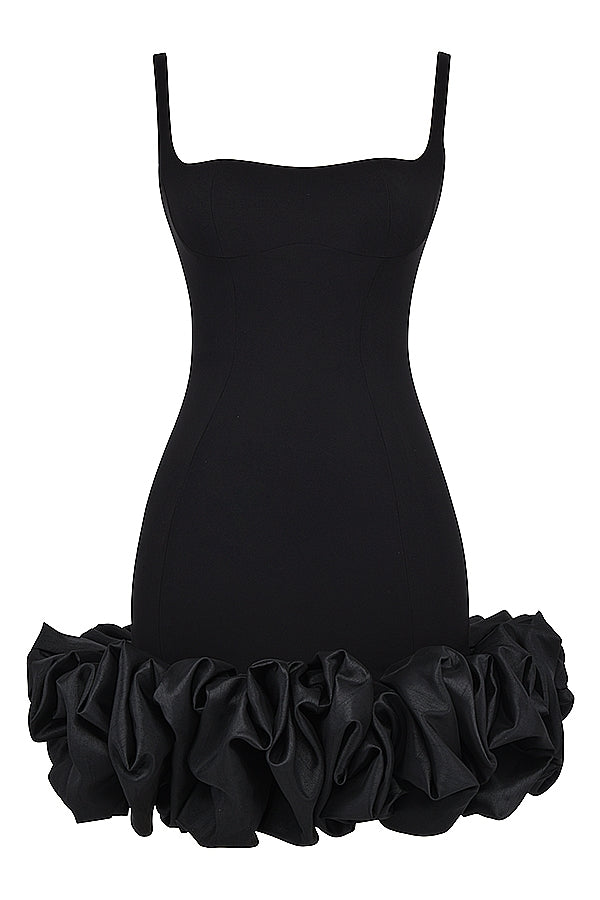 Lilou Ruffle Hem Dress-Luxandluxy