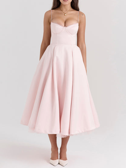 Mademoiselle Ballerina Pink Midi Dress