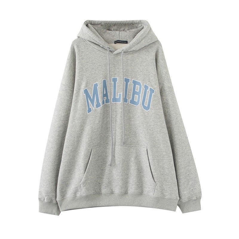 Malibu Grey Hoodie-Luxandluxy