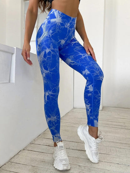 Marble Design Yoga Leggings-Luxandluxy