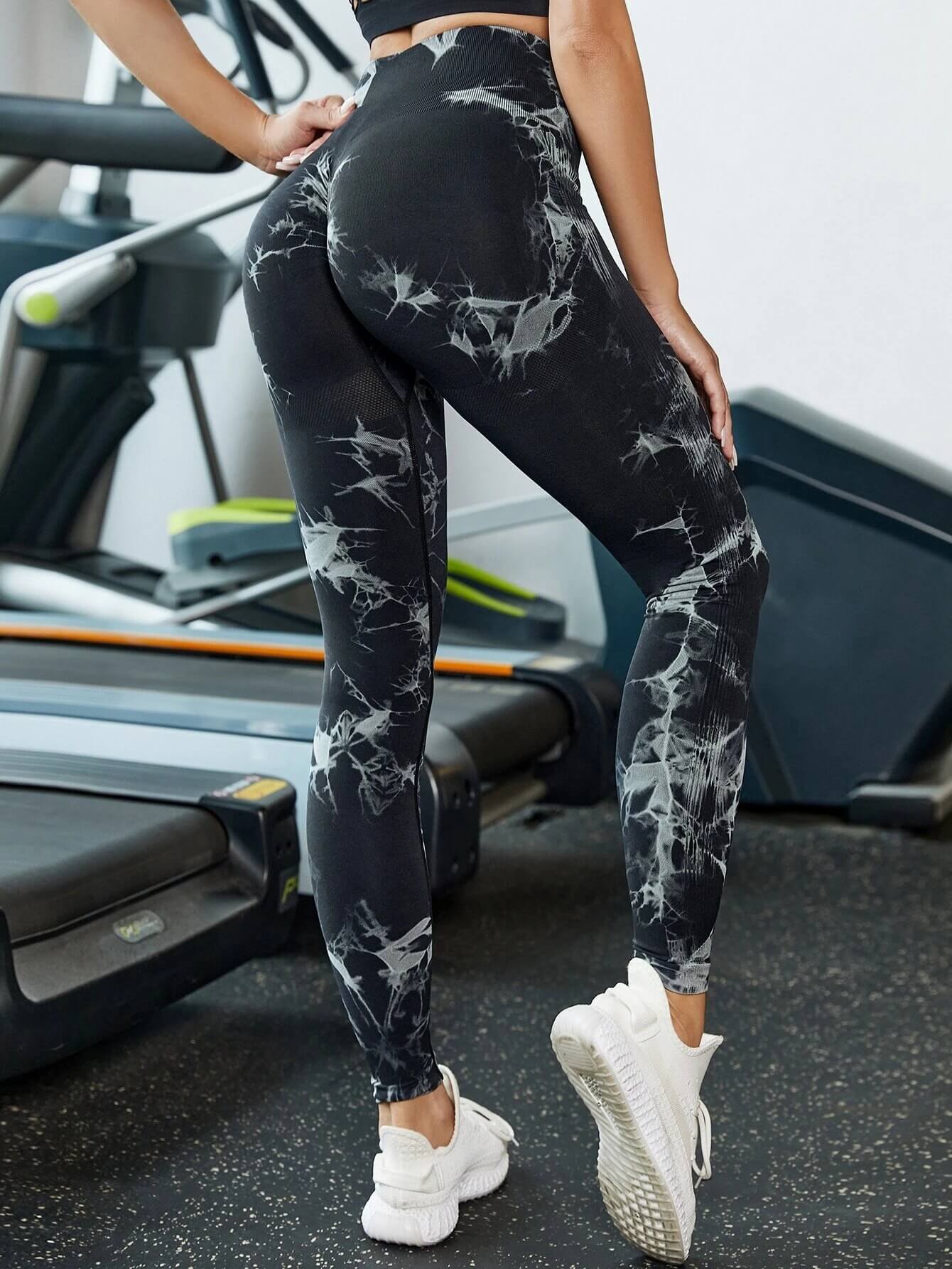 Marble Design Yoga Leggings-Luxandluxy