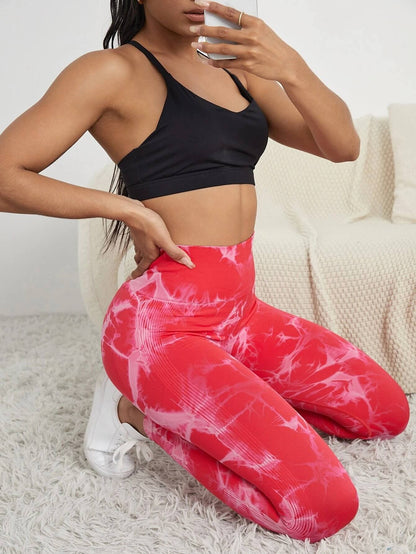 Marble Design Yoga Leggings-Luxandluxy