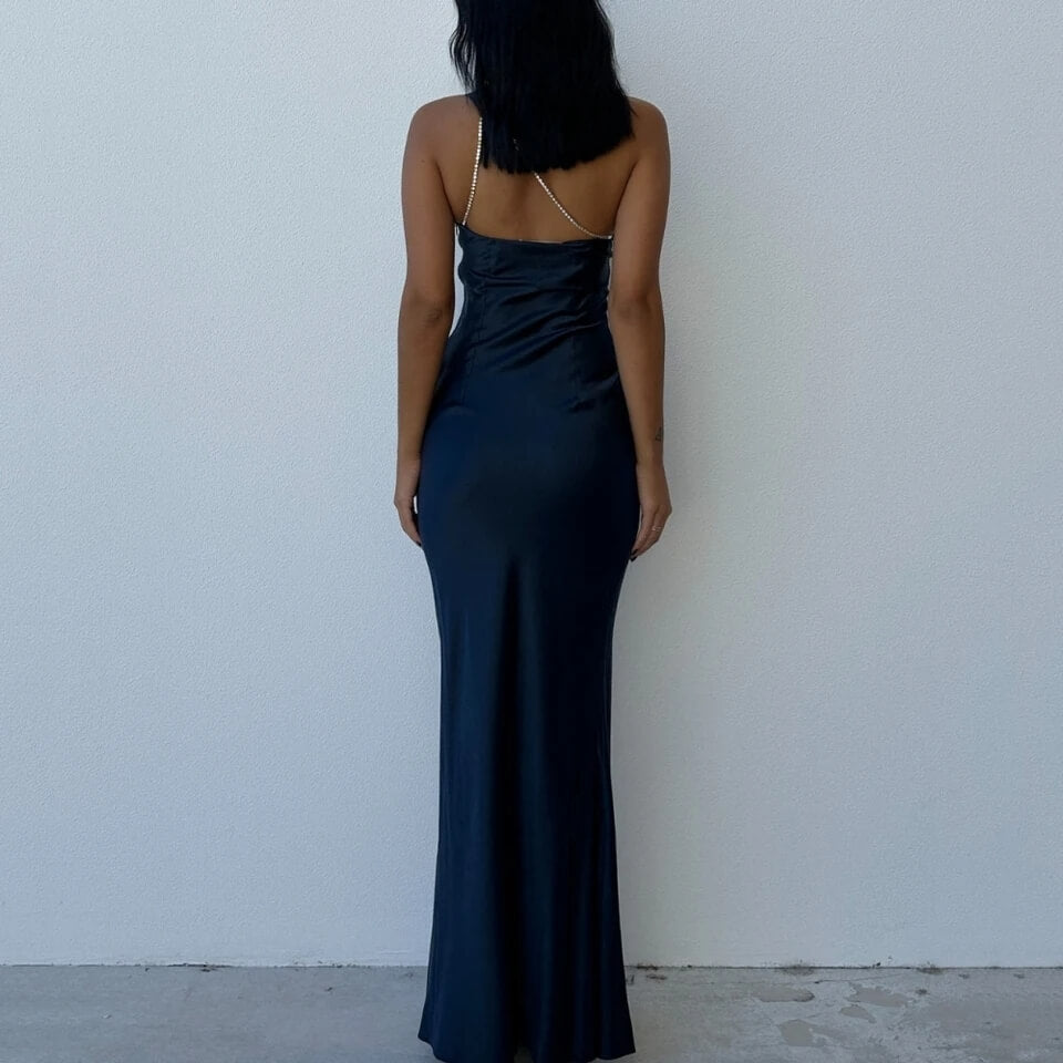 Mercy Gown In Midnight-Luxandluxy