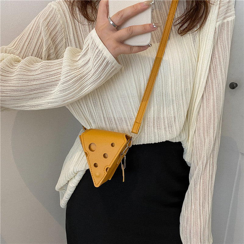 Mini Cheese Shaped Bag-Luxandluxy