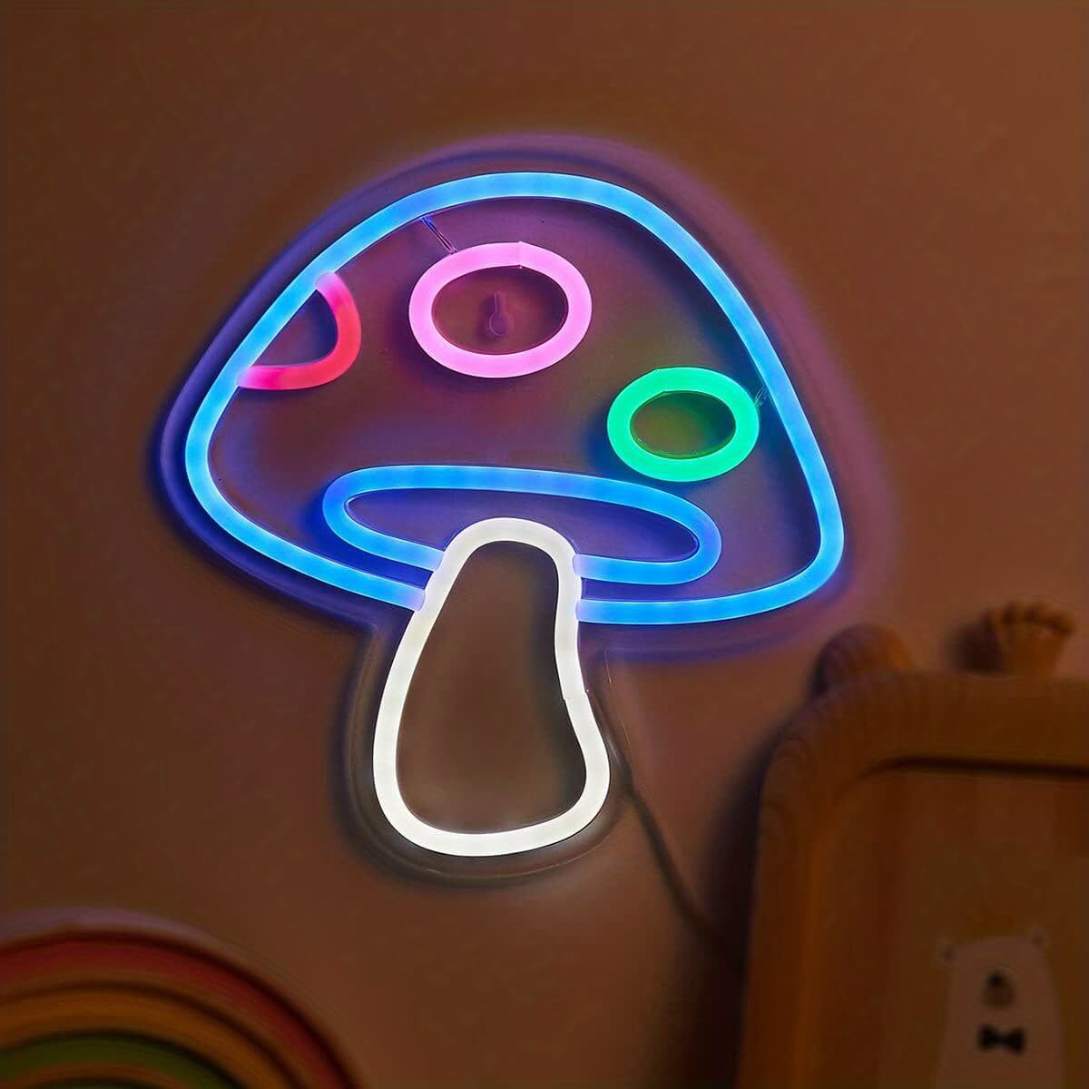 Mushroom Neon Sign Light-Luxandluxy