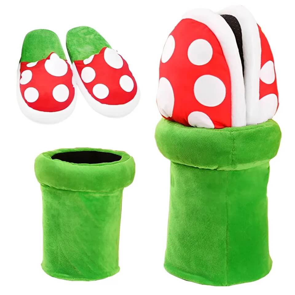 Mushroom Pirhanha Plant Slippers-Luxandluxy