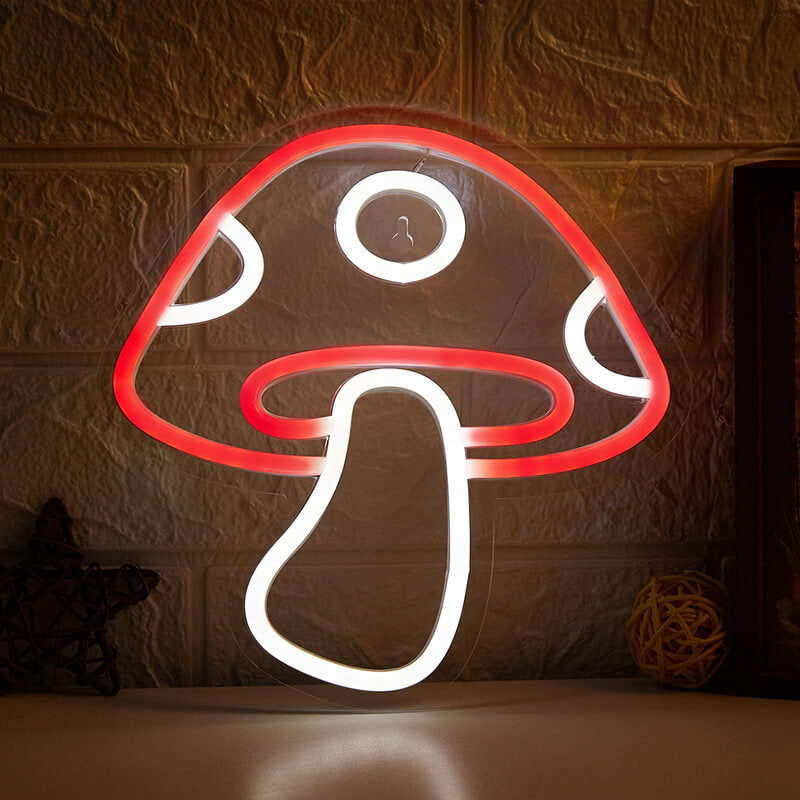 Mushroom Neon Sign Light