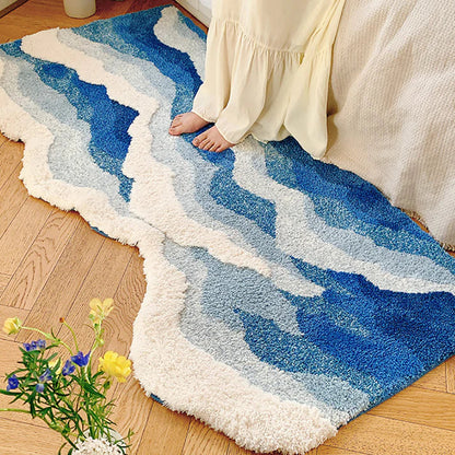 Ocean Wave Area Rug-Luxandluxy