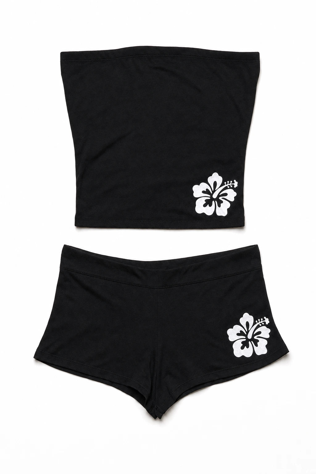 Beach Girl Hibiscus Tube Top & Short Set