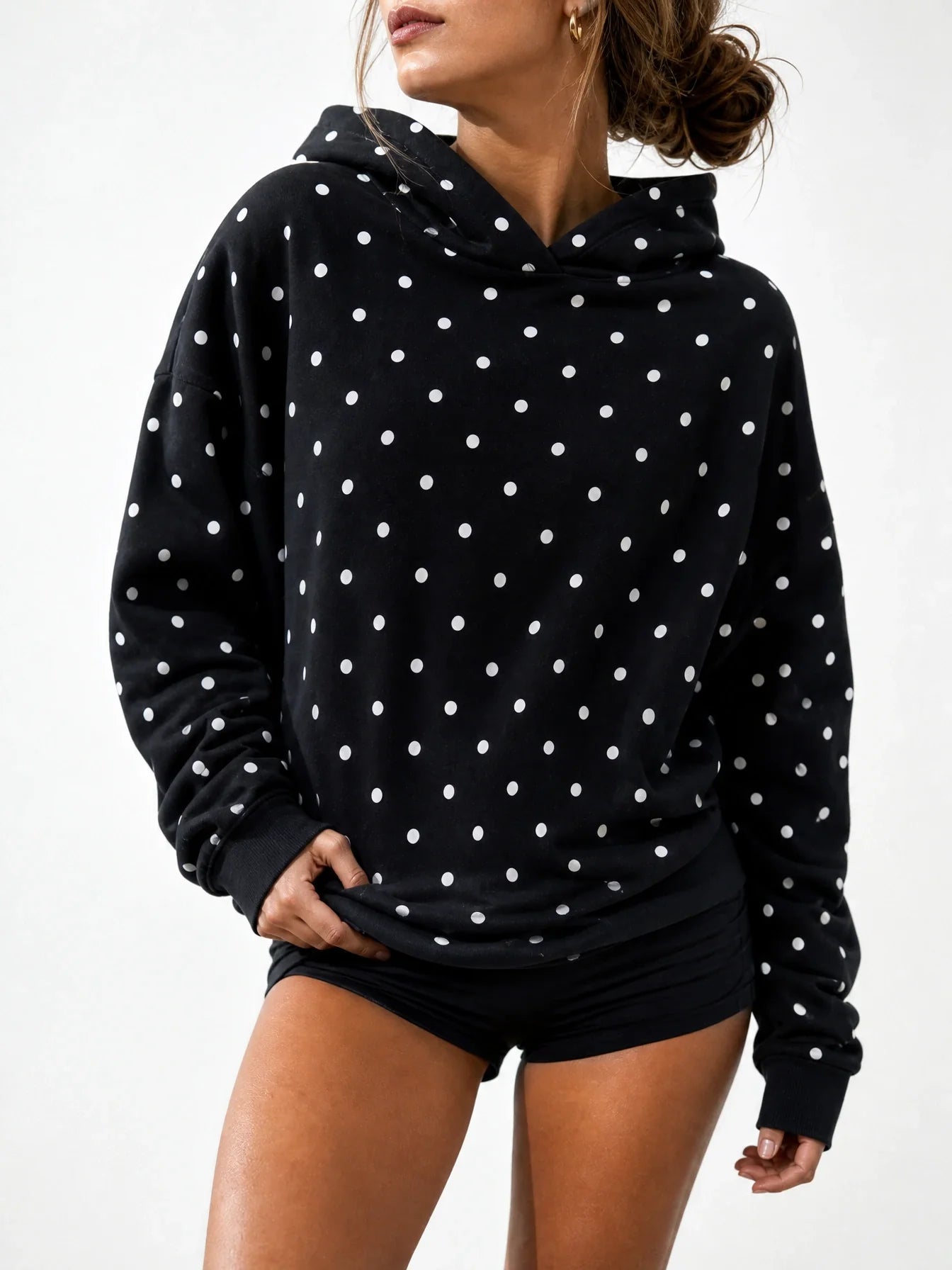 Speckle Polka-Dot Hoodie