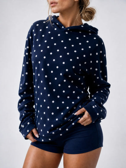 Speckle Polka-Dot Hoodie