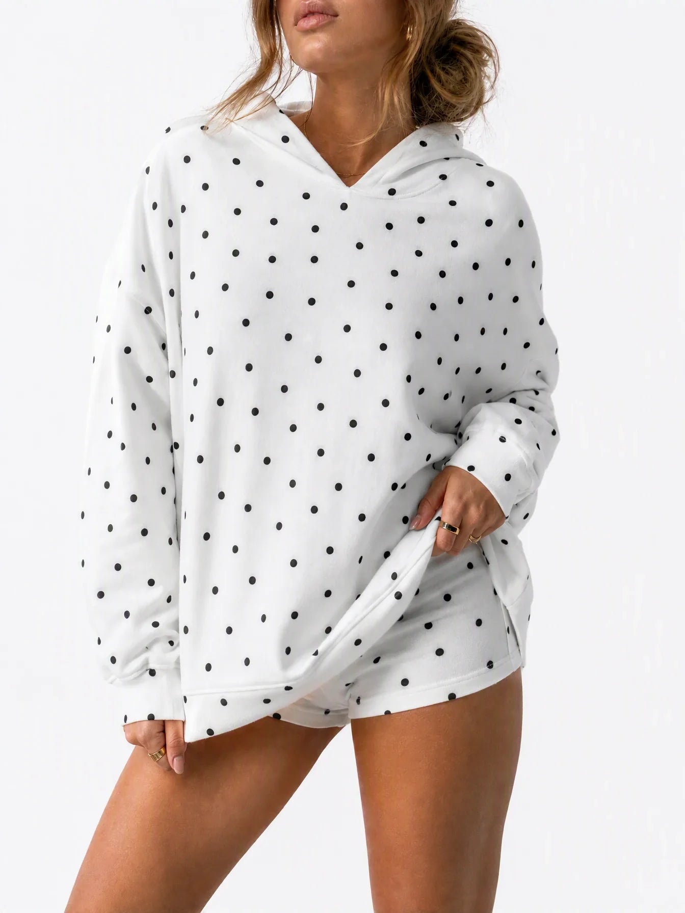 Speckle Polka-Dot Hoodie