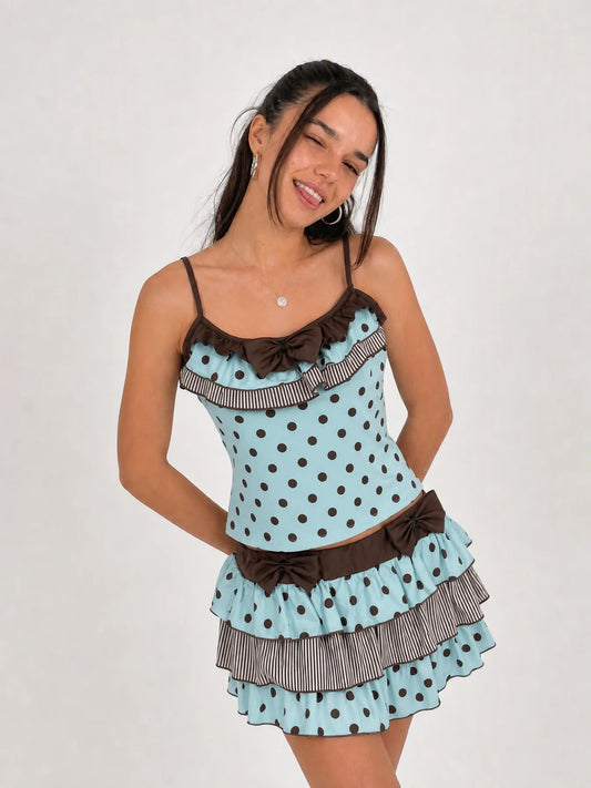 Charlotte Polka Dot Ruffle Set