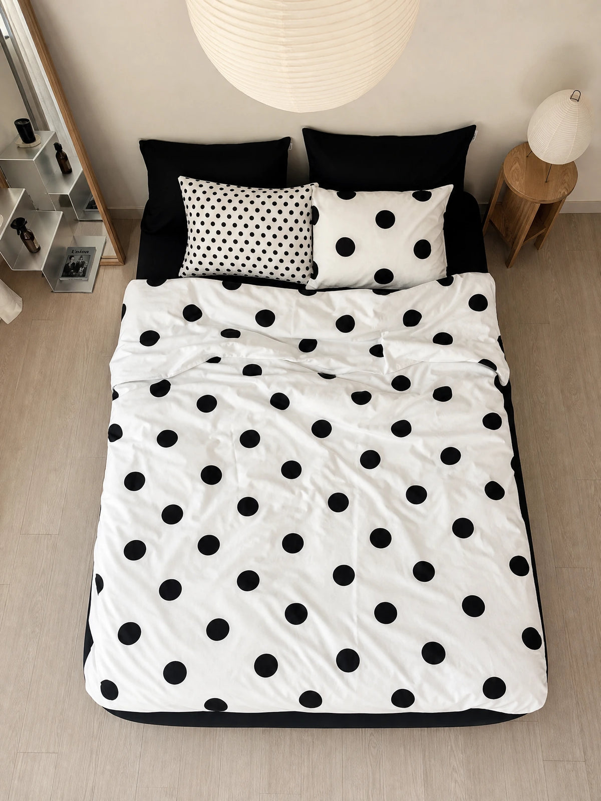 Mottle Polka-dot Bedding Set