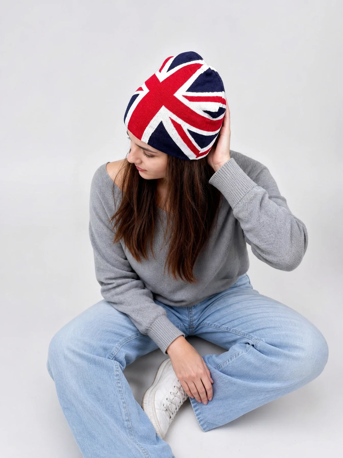 Union Jack Knitted Beanie