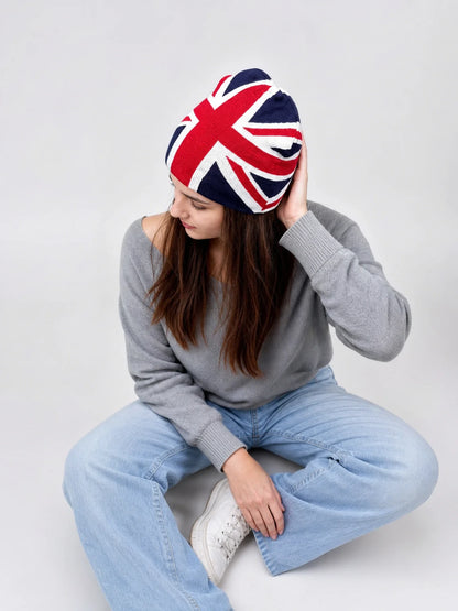 Union Jack Knitted Beanie