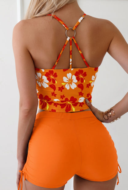 Beach Girl Back Ring Tankini Set