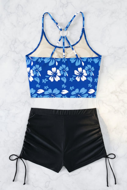 Beach Girl Back Ring Tankini Set