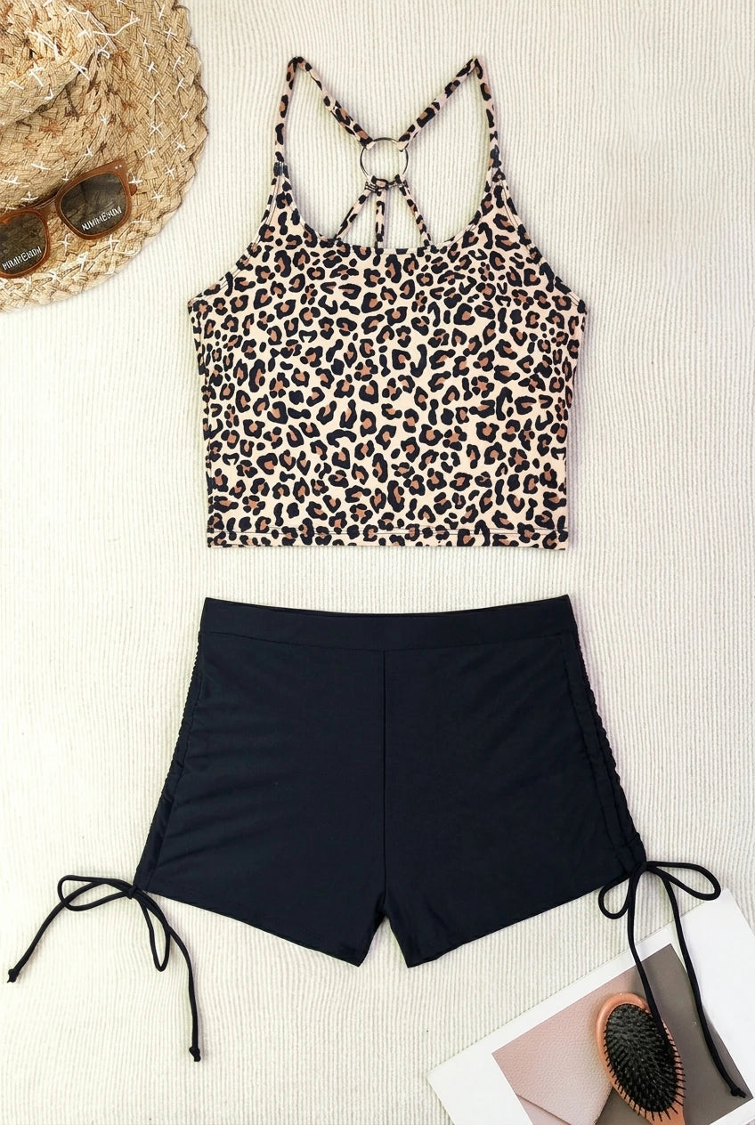 Beach Girl Back Ring Tankini Set