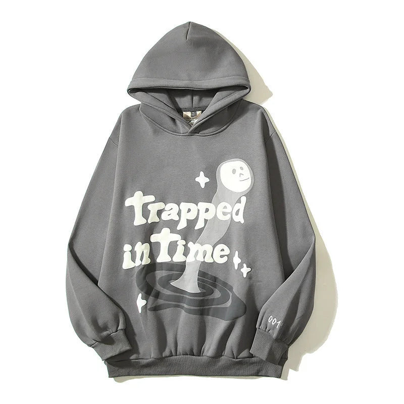 Oversized Y2K Graffiti Hoodie-Luxandluxy