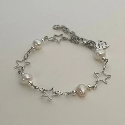 Pearls and Stars Bracelet-Luxandluxy