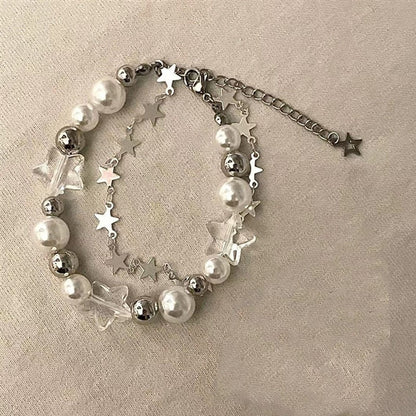 Pearly Angel Wings Star Bracelets-Luxandluxy