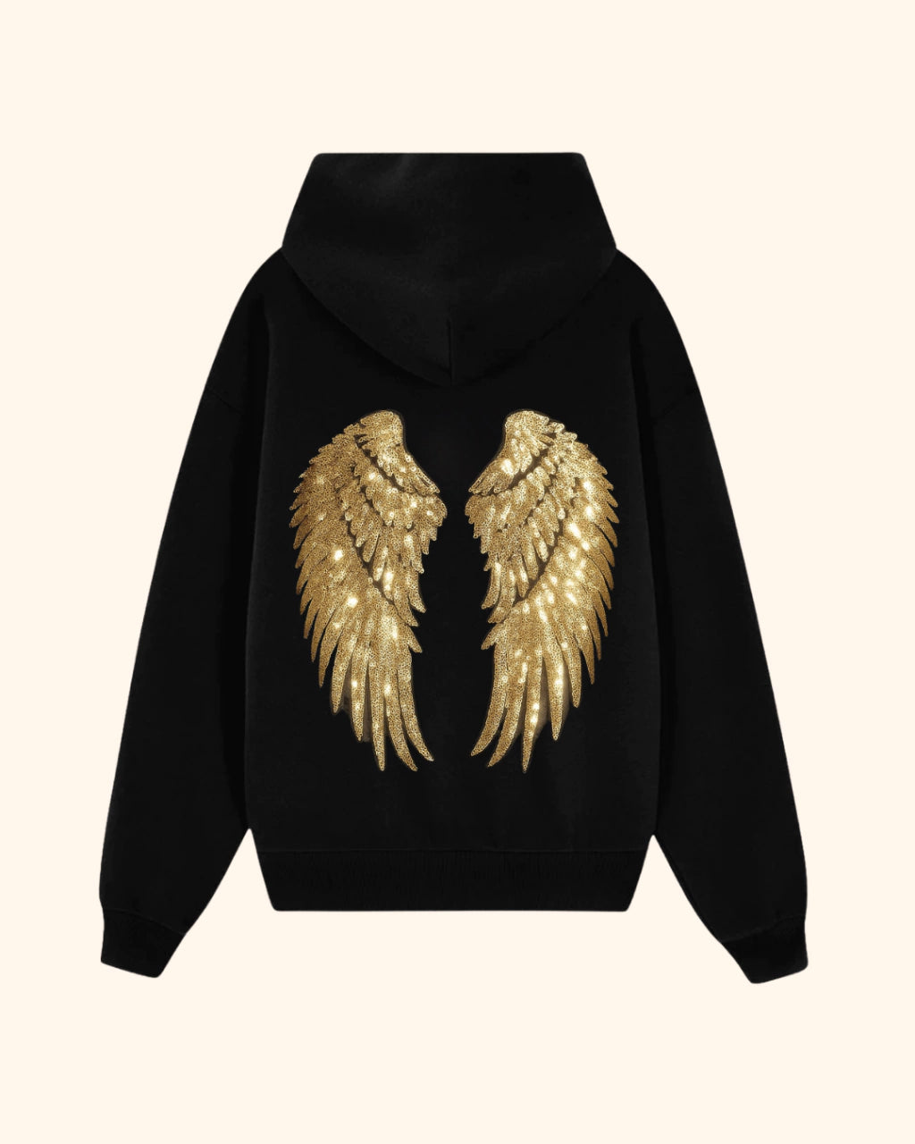 Angel Wings Sequin Hoodie