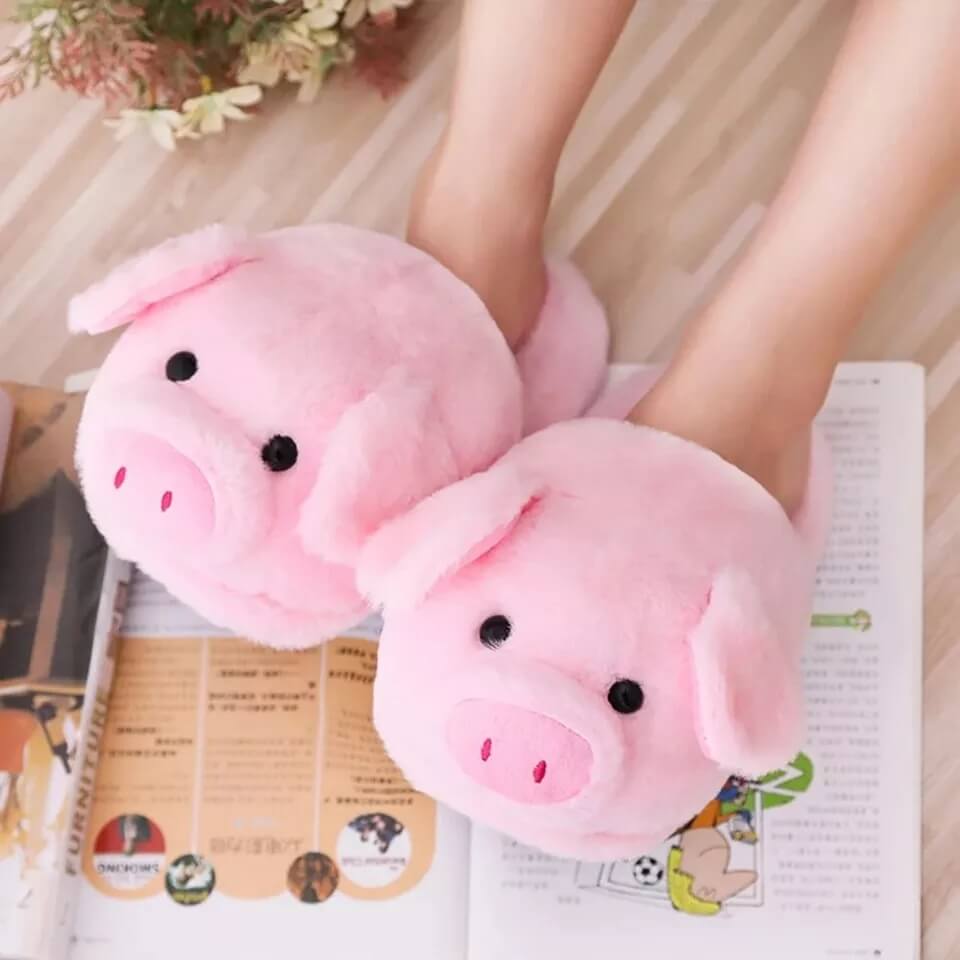 Pig Slippers-Luxandluxy