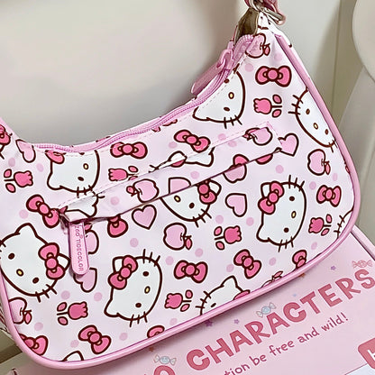 Pink Hello Kitty Shoulder Bag-Luxandluxy