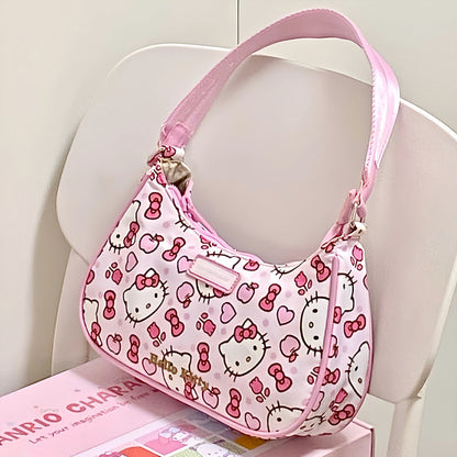 Pink Hello Kitty Shoulder Bag-Luxandluxy