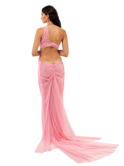 Pink Venus Wetlook Dress-Luxandluxy