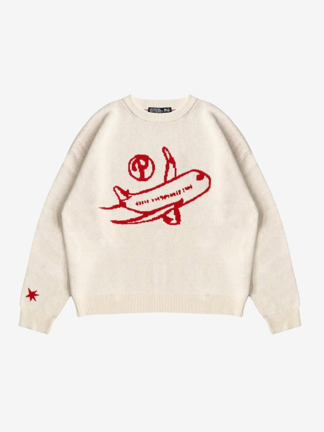 Plane Knit Sweater-Luxandluxy