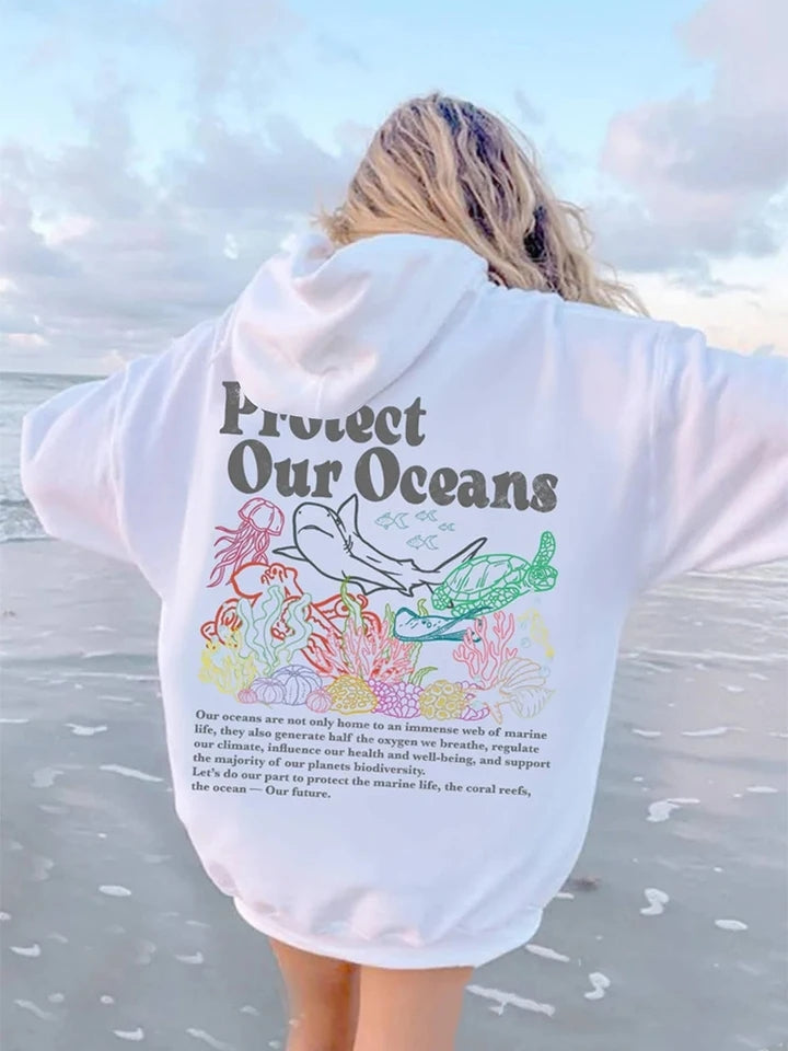 Protect Our Oceans Hoodie-Luxandluxy