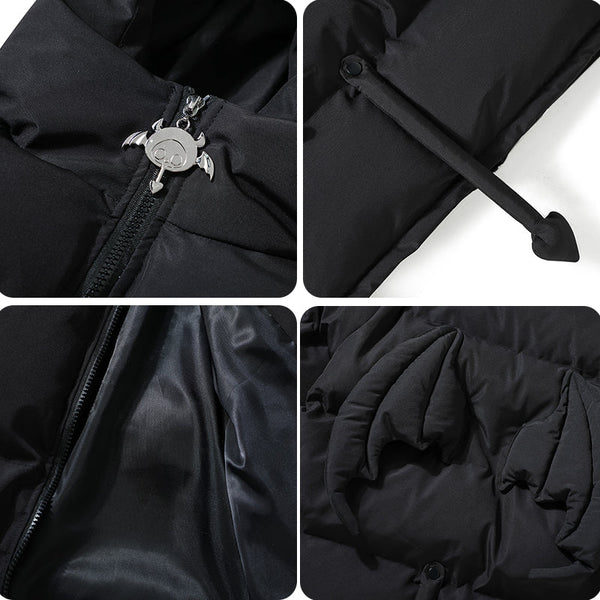 Puffer Winter Coat Jacket Devil Bag-Luxandluxy