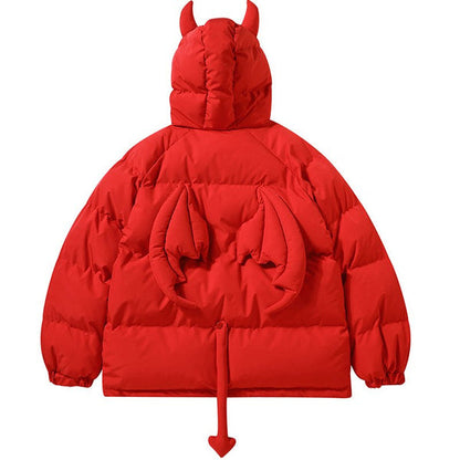 Puffer Winter Coat Jacket Devil Bag-Luxandluxy